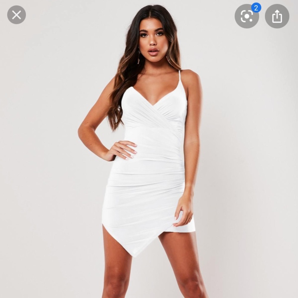Missguided slinky wrap cami mini dress Sz 6 NWT